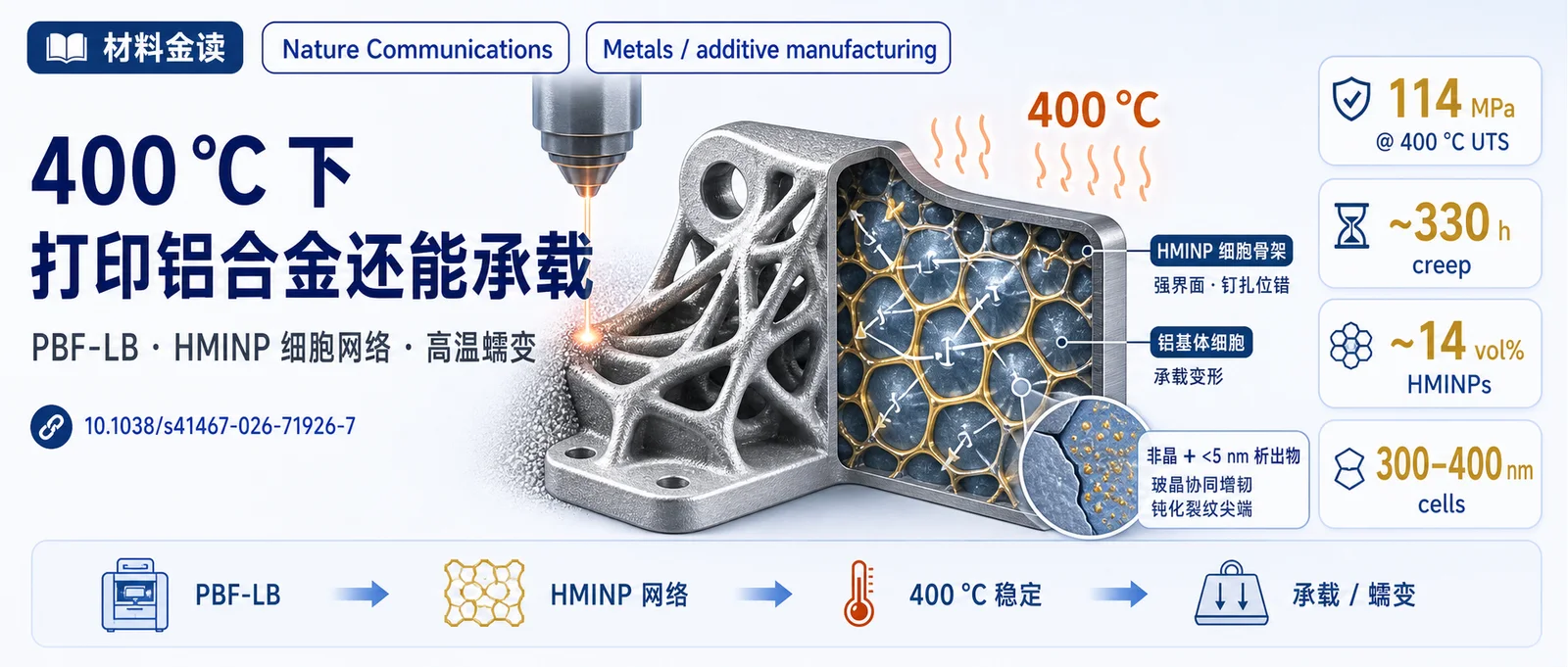 材料金读 019：400°C 下，打印铝合金还能承载吗？