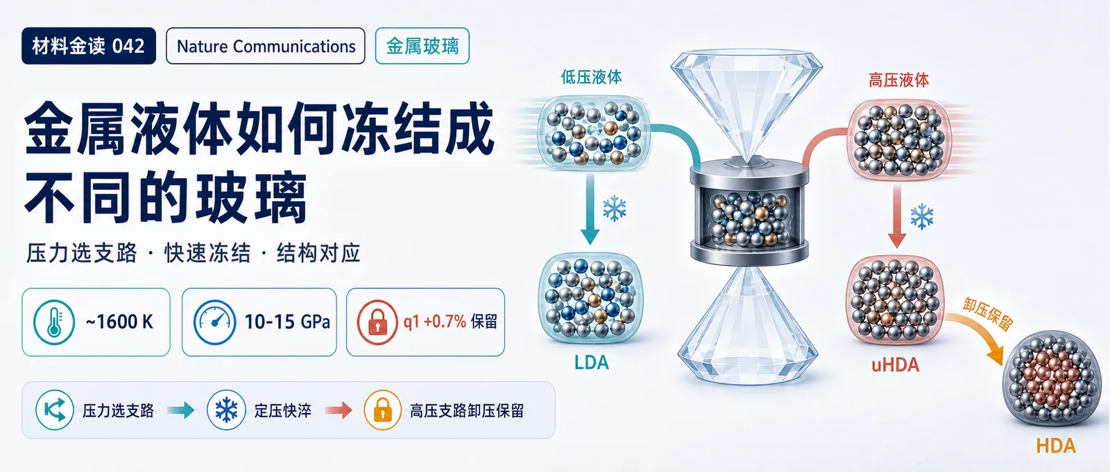 材料金读 042：材料金读042｜金属液体如何冻结成不同玻璃
