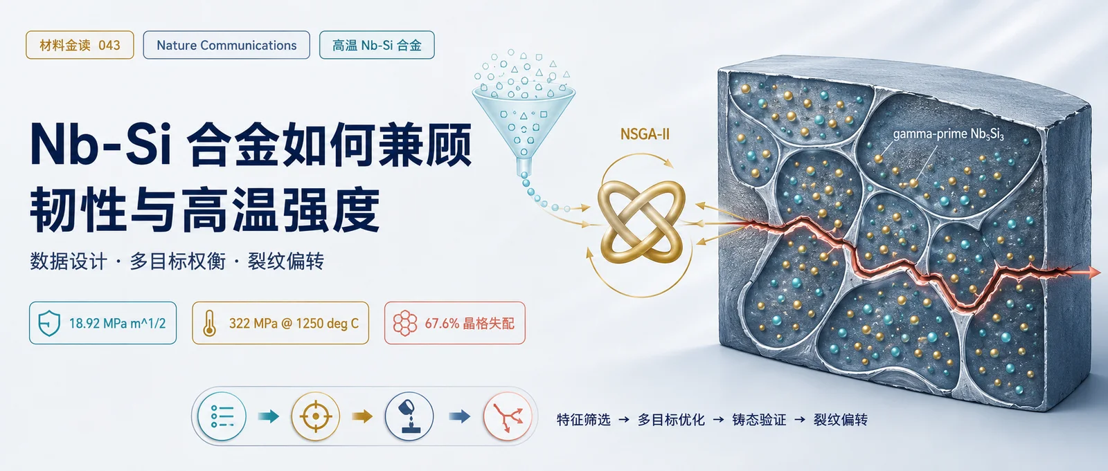 材料金读 043：材料金读043｜Nb-Si合金如何兼顾韧性与高温强度