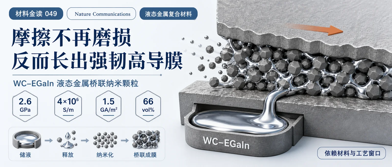 材料金读 049：摩擦不再磨损，反而长出一层强韧高导膜